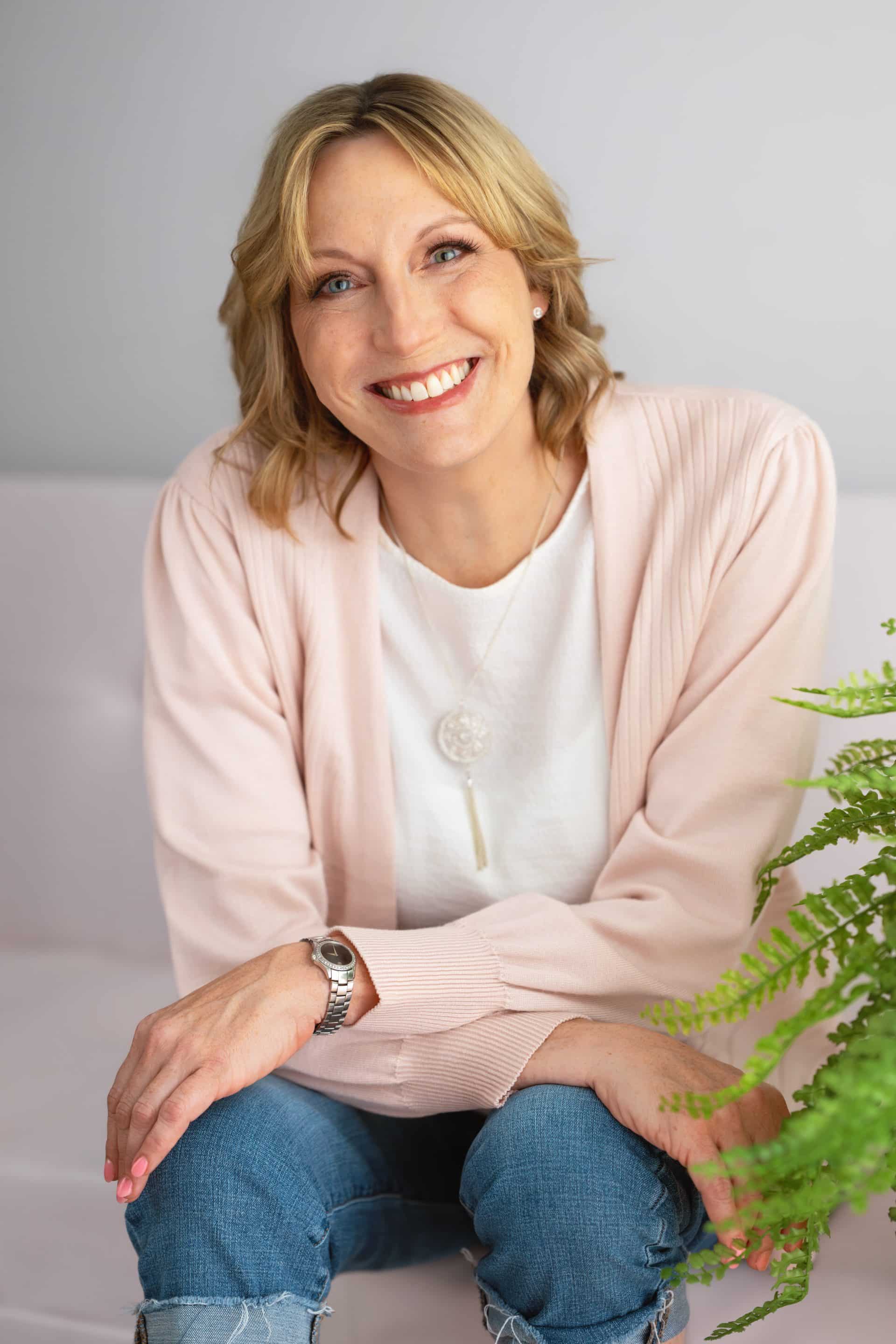 In studio headshots women